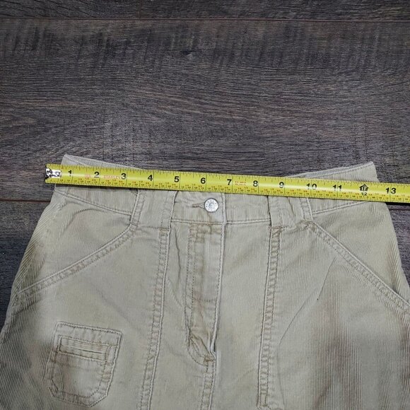 H&M L.O.G.G. Tan Corduroy Carpenter Mini Skirt Sz 12-13 Young Girl - Picture 3 of 12